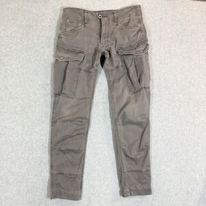 G-Star Raw Men's Rovic Slim Cargo Pants Gray Multipocket Trousers Size 31x32
